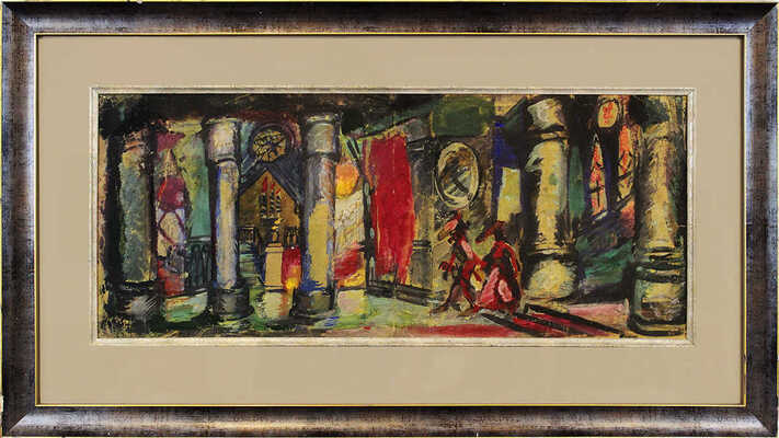 Суханов Борис Фёдорович. Эскиз декорации 